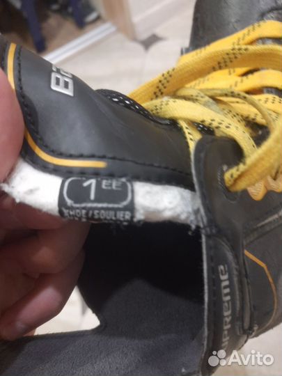 Хоккейные коньки bauer 33.5