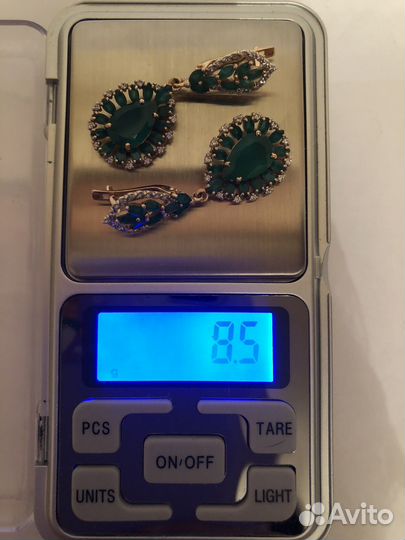 Комплект серьги и кольцо 585 пробы