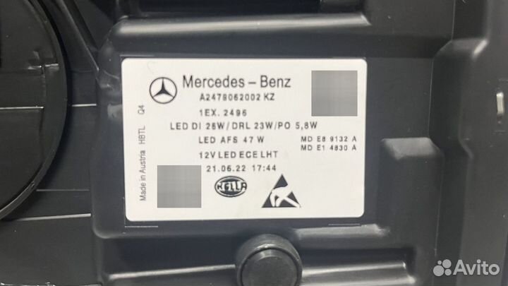 Правая фара Mercedes GLB X247 LED