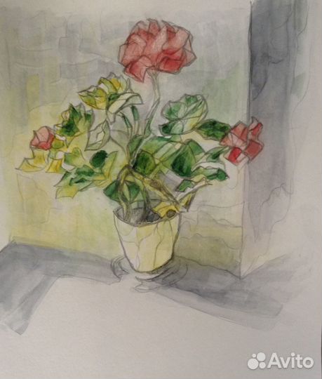 Картина акварель рисунок