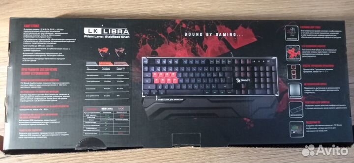 Игровая клавиатура мембранная bloody B337OR