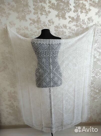 Пуховый платок паутинка