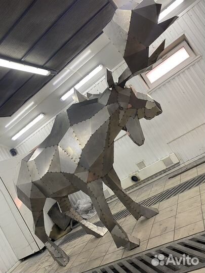 Модель Лось фигура из металла 2300 мм