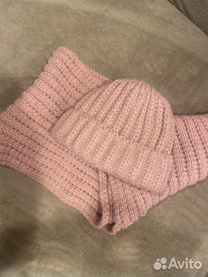 Снуд шарф женский и шапка