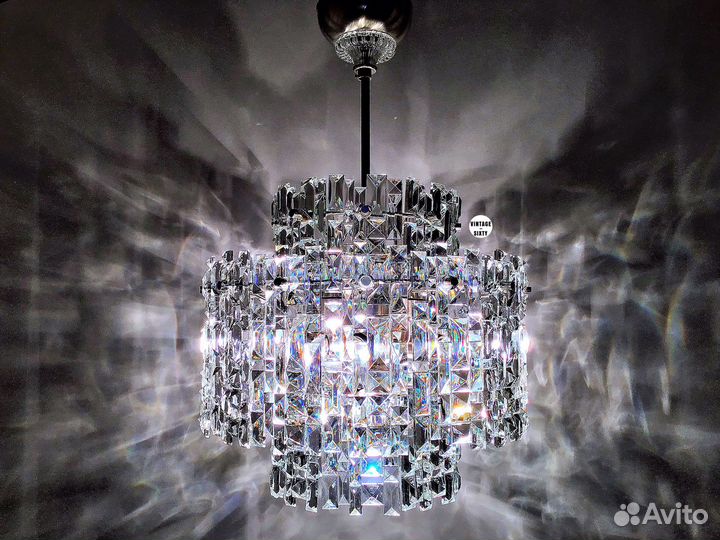 Люстра хрустальная большая, ссср, 80-е гг