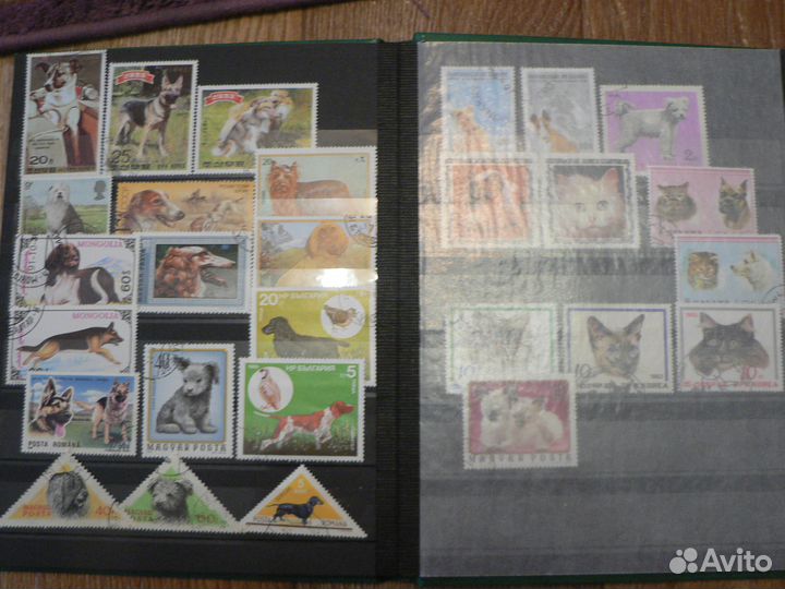 Почтовый марки Флора +фауна 139 шт. + Альбом