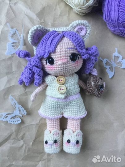 Кукла Кошечка вязаная