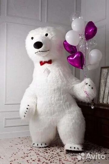 Ростовая кукла белый медведь