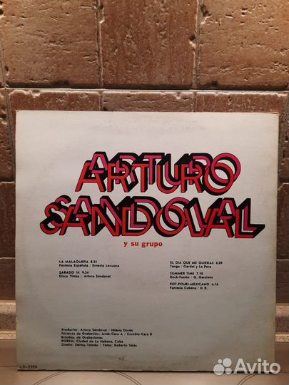 Пластинка Arturo Sandoval y su grupo. 1981. Areito