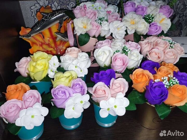 Букет цветов из мыла