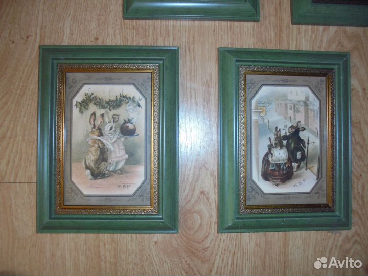 5 панно 15 х 17 с рис Беатрис Поттер