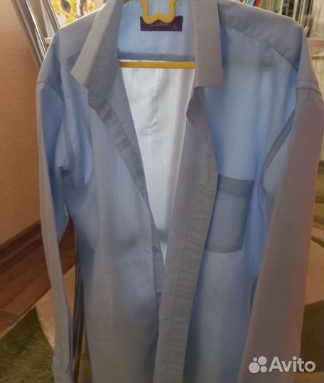 Рубашка голубая на мальчика