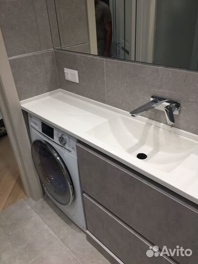 Столешницы из искусственного камня для ванных