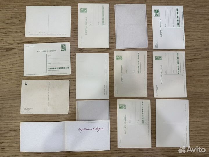 Почтовые открытки СССР с цветами 60х годов