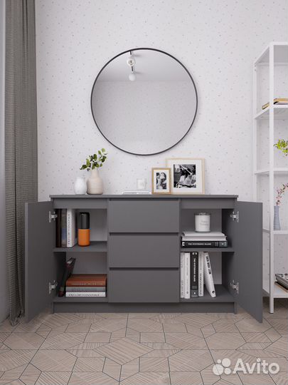 Комод Мори 1200.3 Графит