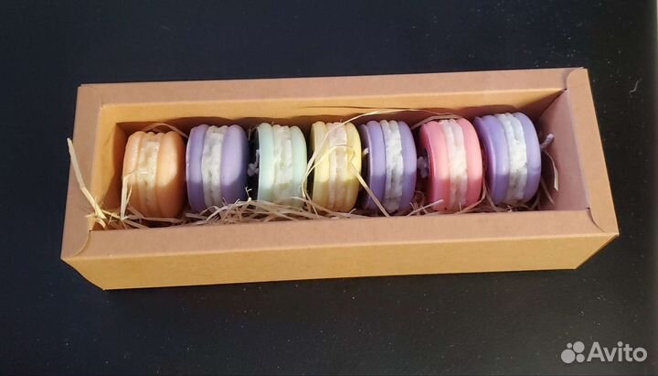 Набор свечей пирожные макарон (макаронс, макарун)