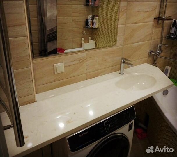 Столешница из искусственного камня для ванной