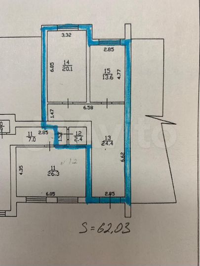 Торговая площадь, 62 м²