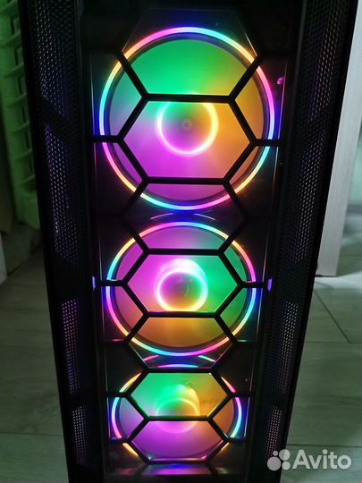 Вентилятор с RGB подсветкой, корпусный, 120 мм