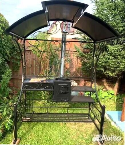 Мангал С печкой под казан