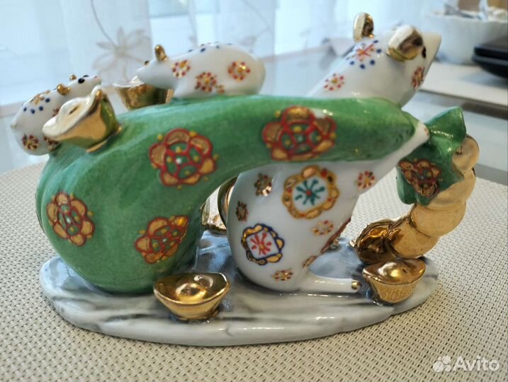 Фарфоровые статуэтки животных