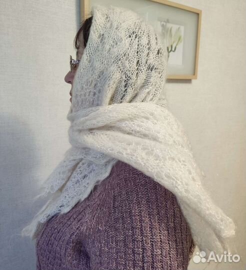 Пуховый шарф