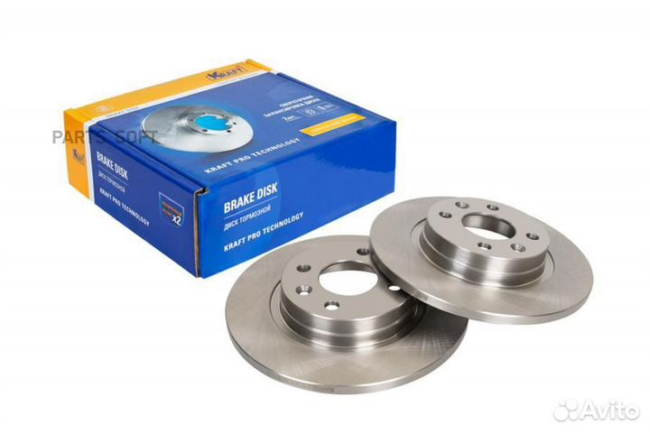 Kraft KT016029 Диск тормозной передний Renault Log