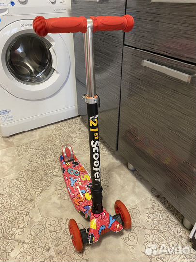 Самокат детский трехколесный складной