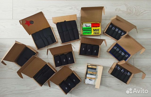 Носки в коробках на подарок