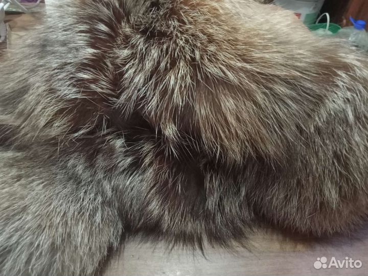 Шапка ушанка женская енот