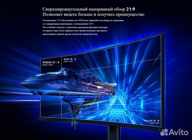 Монитор Xiaomi Mi Curved Display 34