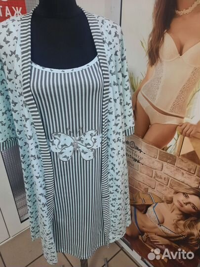 Халат и сорочка хлопок