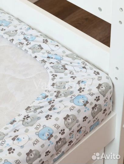 Простынь на резинке 70 160