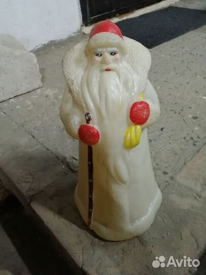 Дед мороз и снегурочка СССР пластик