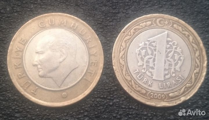 1 турецкая лира