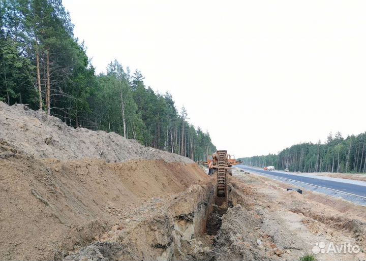 Траншейный экскаватор Дмитровский ЭЗ ЭТЦ-252, 1989
