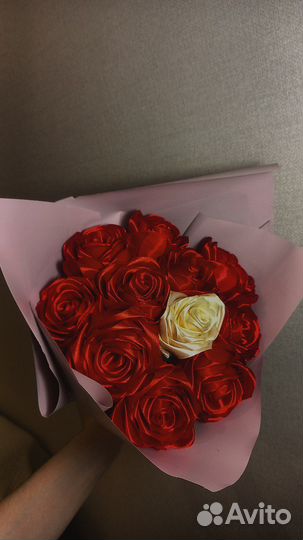 Букет из атласных лент