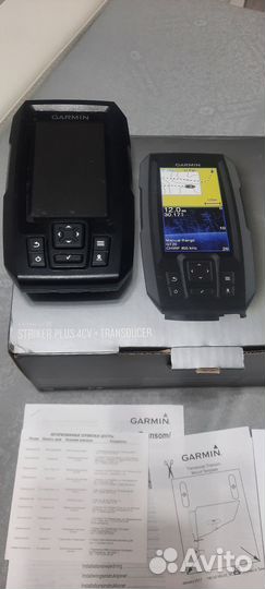 Эхолот garmin striker plus 4cv + transducer