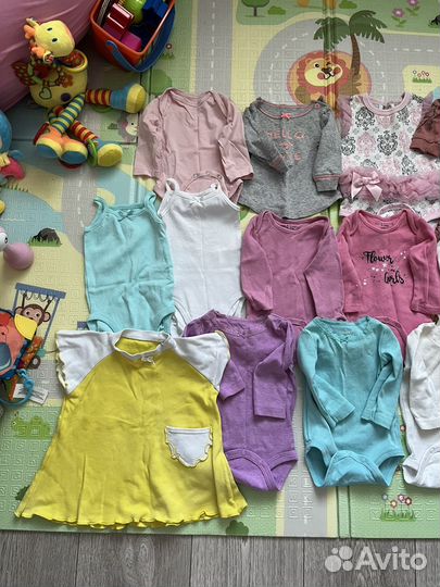 Детская одежда на девочку пакетом 0-3 мес