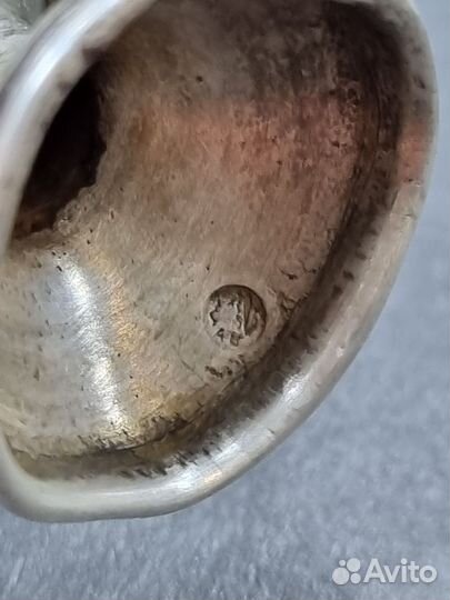 Стопка, серебро 84 проба. Есть замятие основания