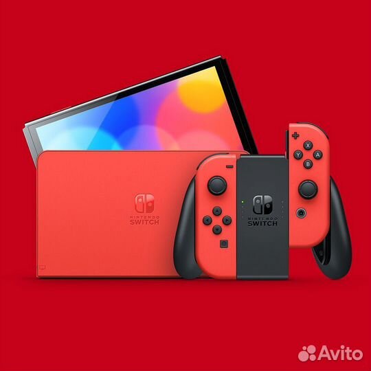 Nintendo switch oled прошита (чип / новая ) Red