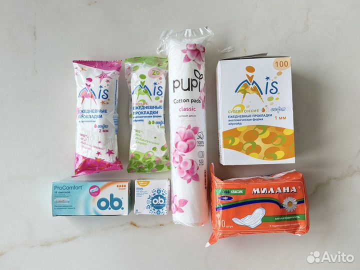 Прокладки always, kotex, mis, милана