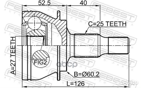 Шрус Наружный LR (Компл) Mb A-Class (W169) /B-C