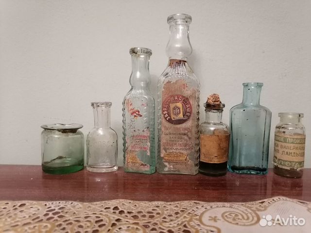Старинные пузырьки, бутылки