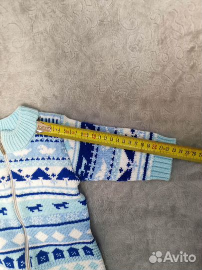 Вязаный комбинезон 62- 68