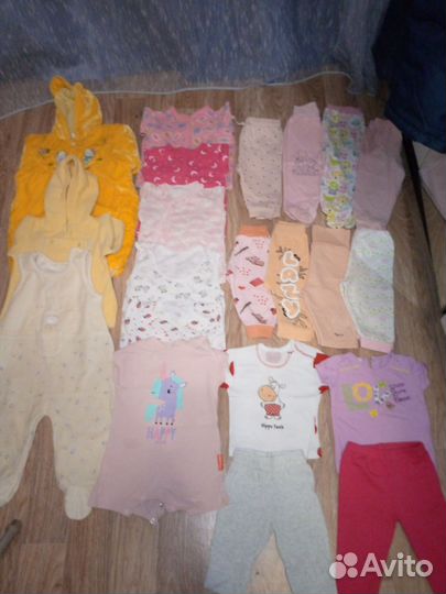 Пакет вещей для девочки 62 68