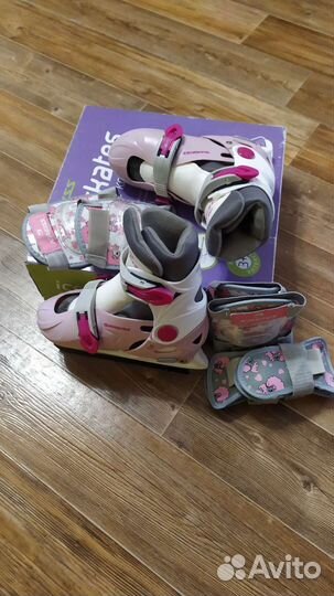 Коньки раздвижные 29-32рр с защитой