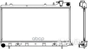 Радиатор subaru impreza 97-00, subaru forester