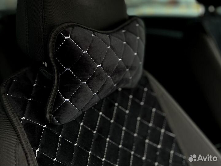 Авточехлы, накидки из велюра +автопарфюм в подарок