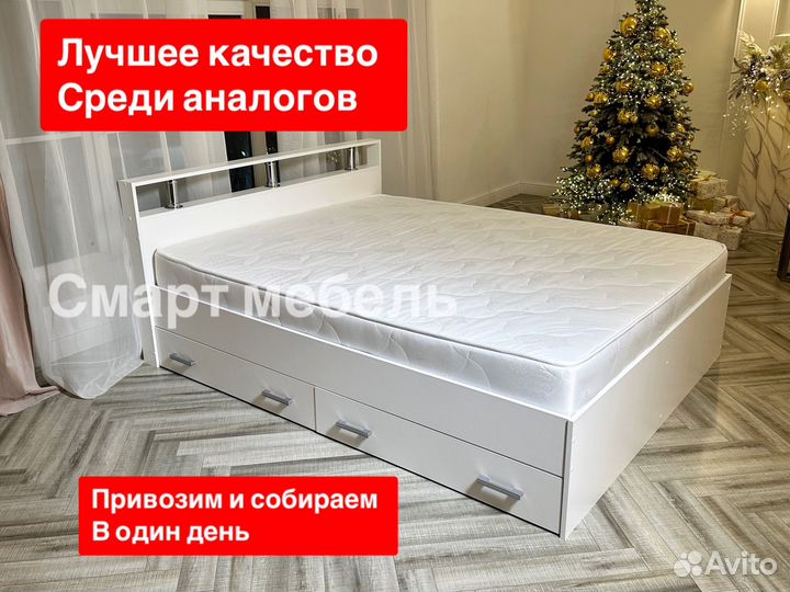 Кровать с матрасом